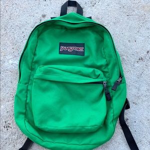 Vintage 90s JANSPORT Hiking Travel Backpack Green